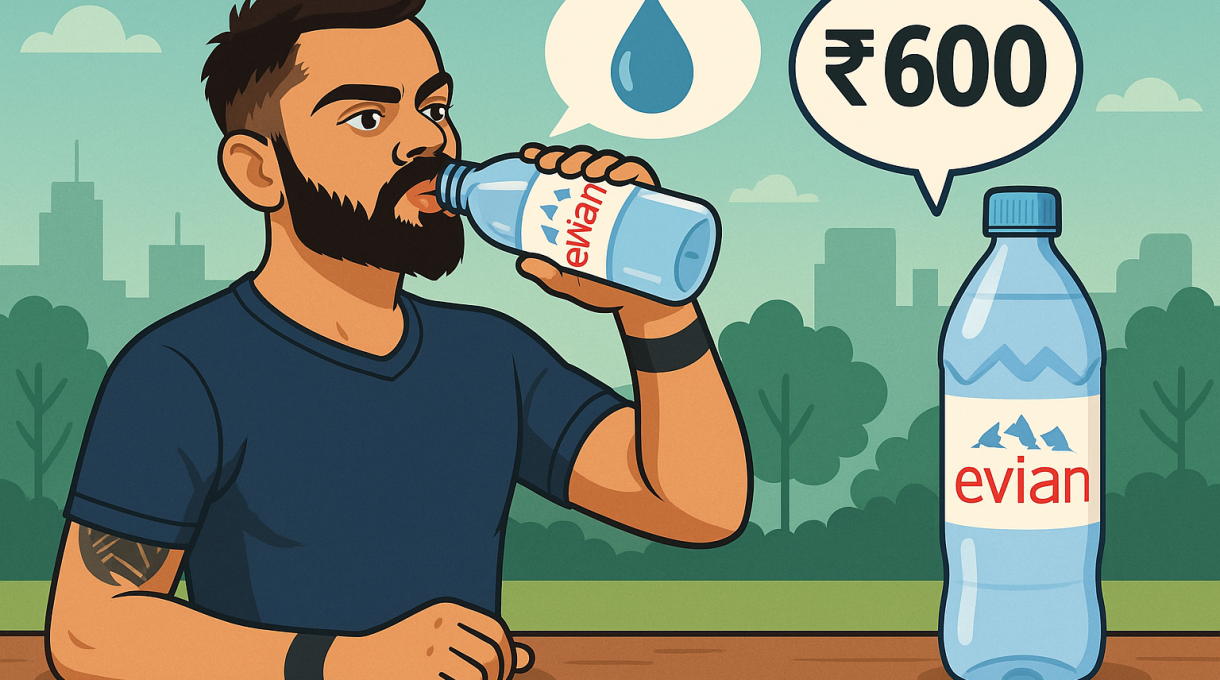 Virat Kohli Water Price: Why He Pays ₹600/Litre for Evian Water