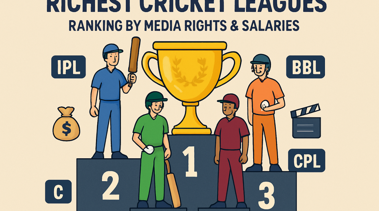 Richest Cricket Leagues: Ranking by Media Rights & Salaries