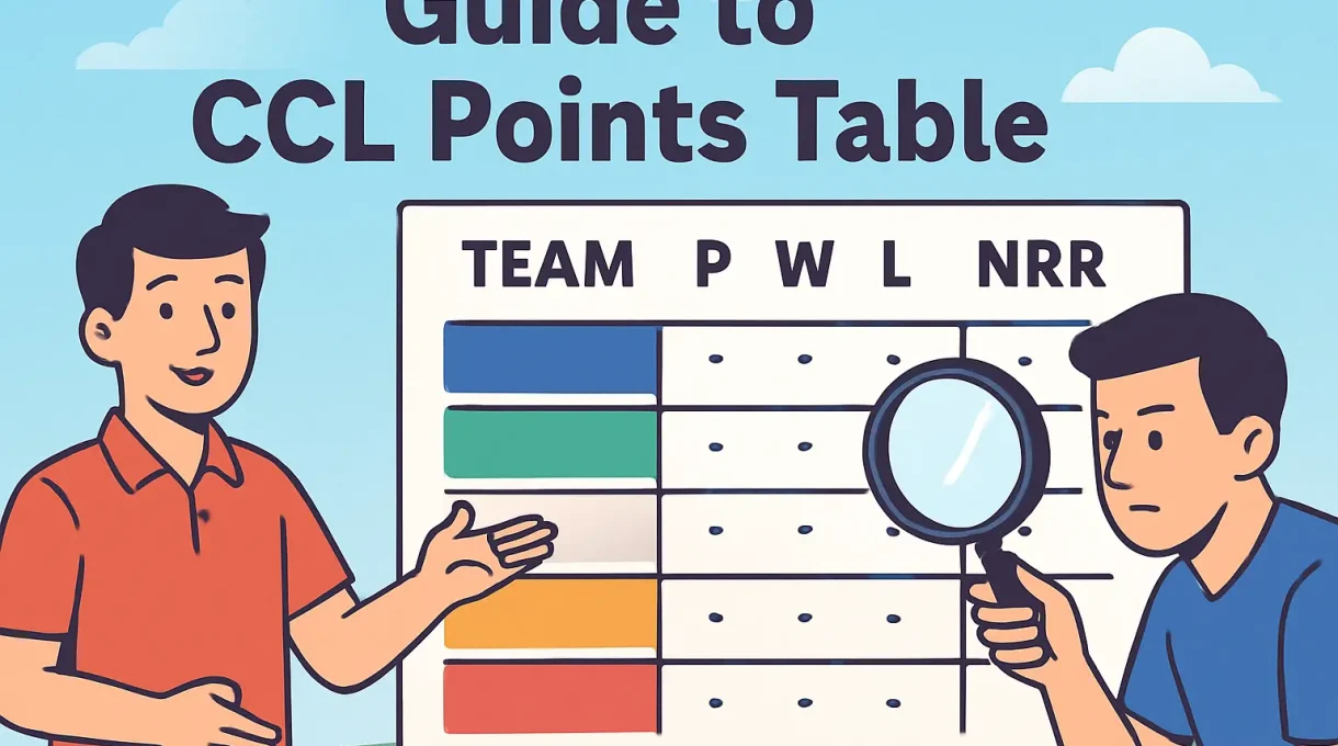 Guide to ccl points table: Live standings & NRR