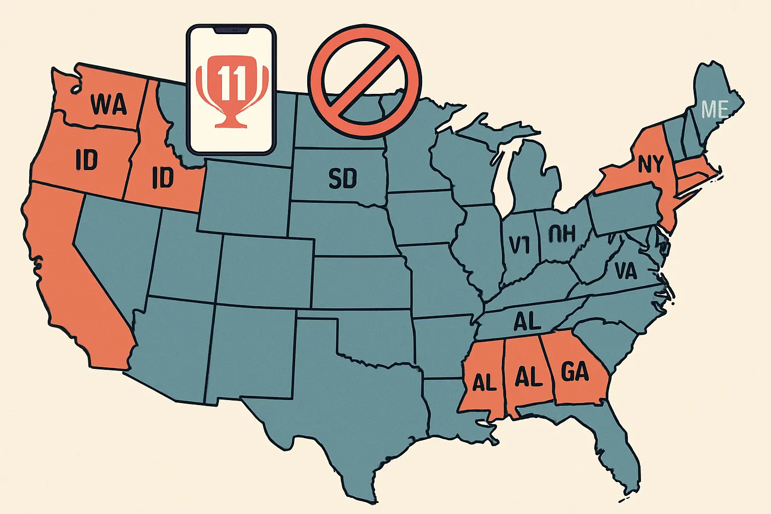 Guide: dream 11 banned states — Updated November
