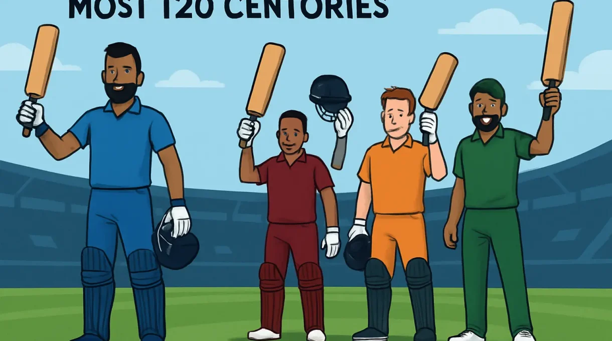 Most T20 Centuries: All-Time, T20I & League Leaders