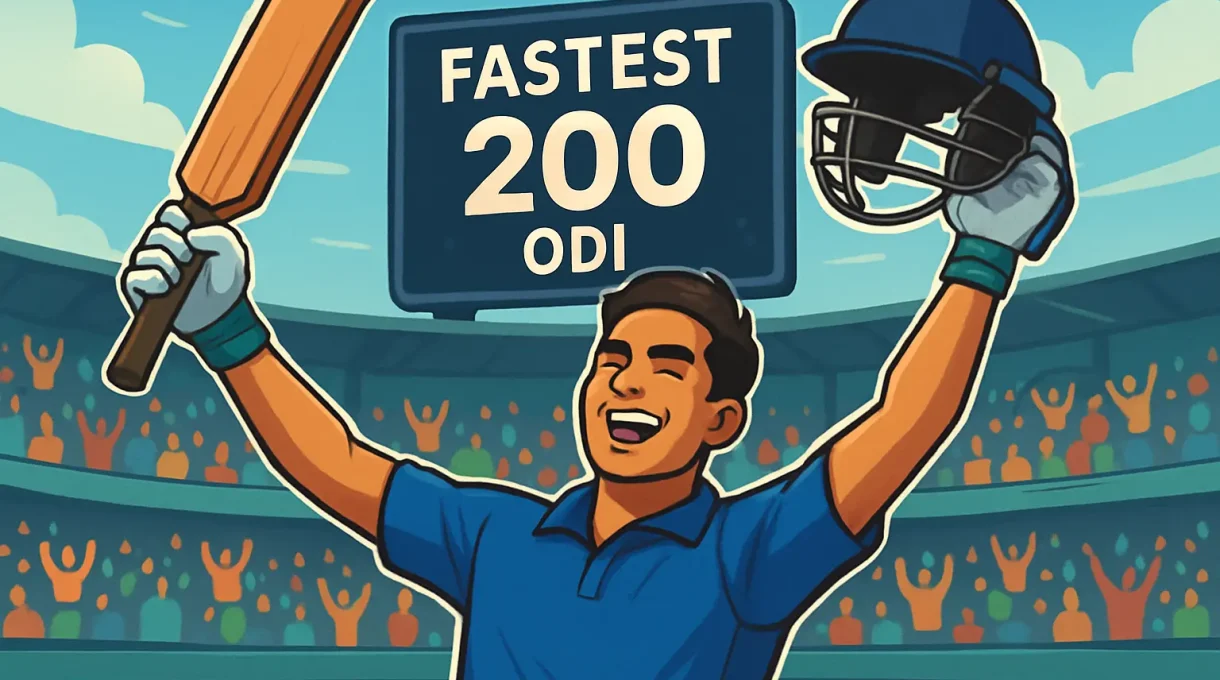 Fastest 200 ODI: Who Holds the Record and Why It Matters