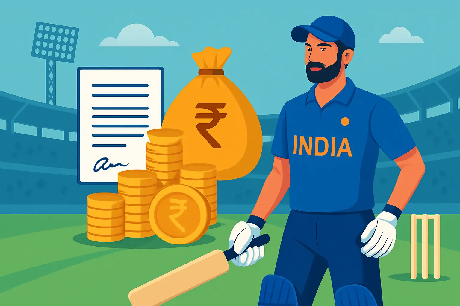 Indian Cricket Player Salary: BCCI Contracts, Match Fees & IPL